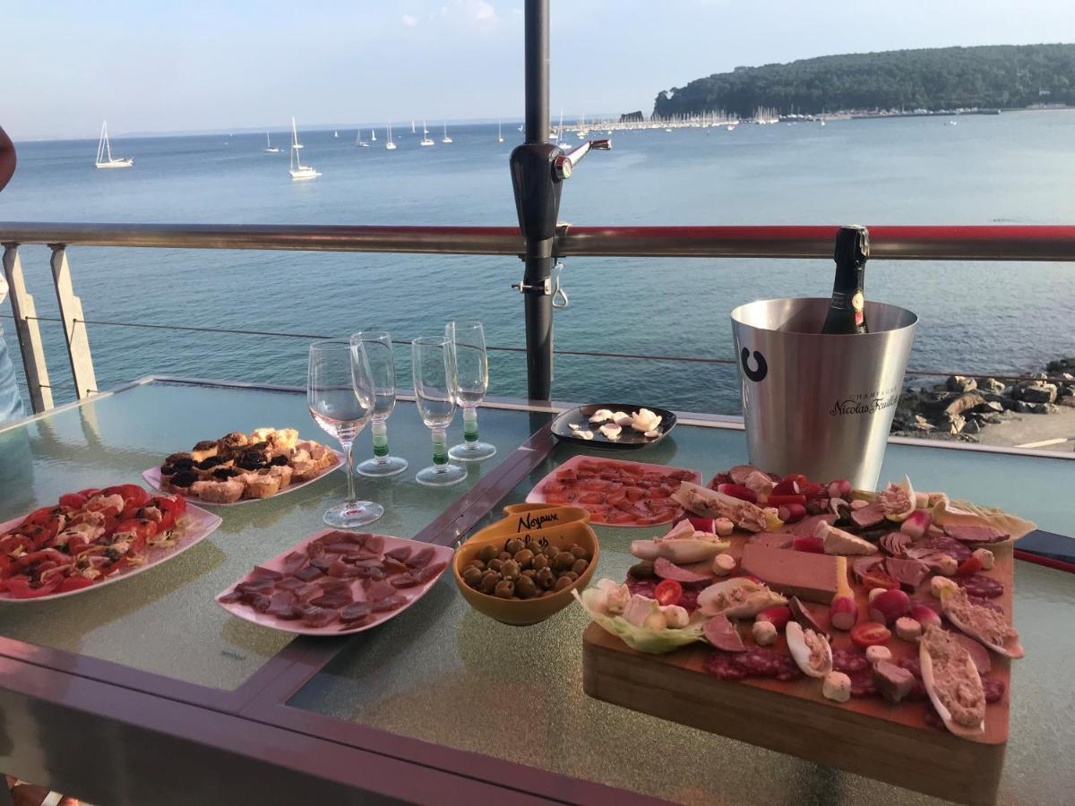 Appartement Cosy Les Pieds Dans L'Eau, Vue Mer Exceptionnelle Crozon Luaran gambar